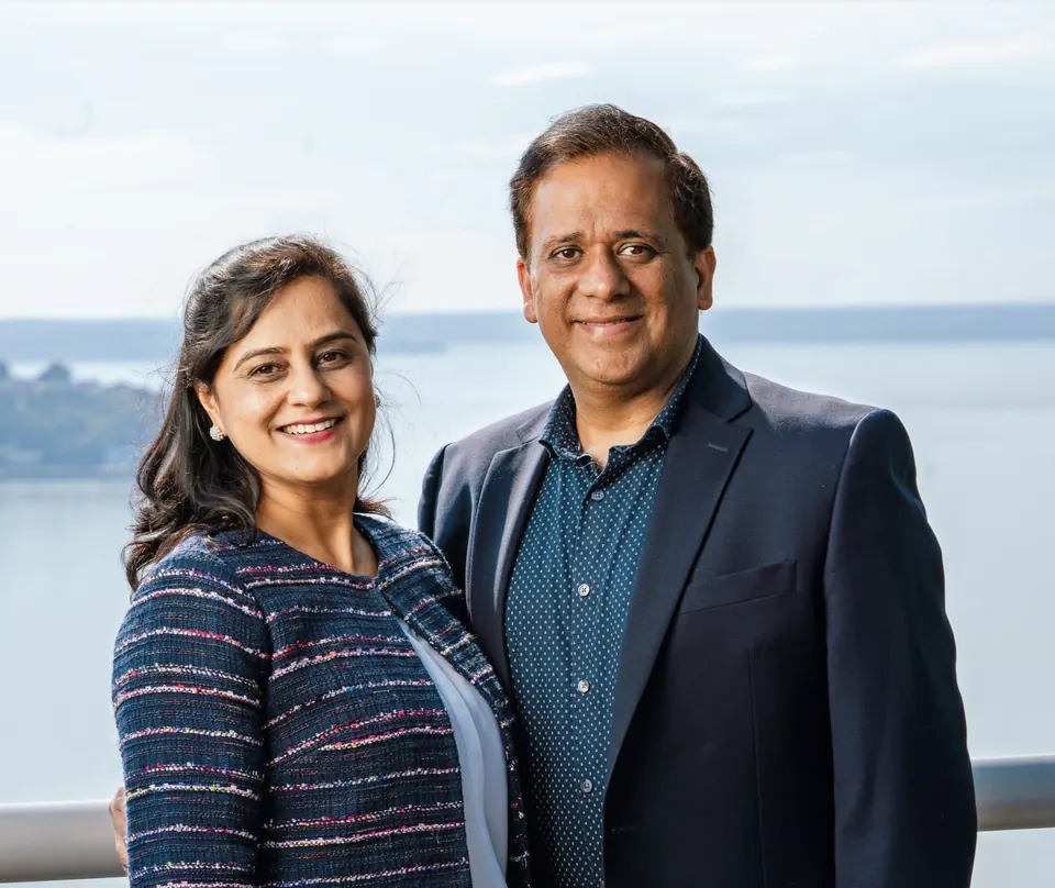 Founders Angelica and Rajesh Sharma